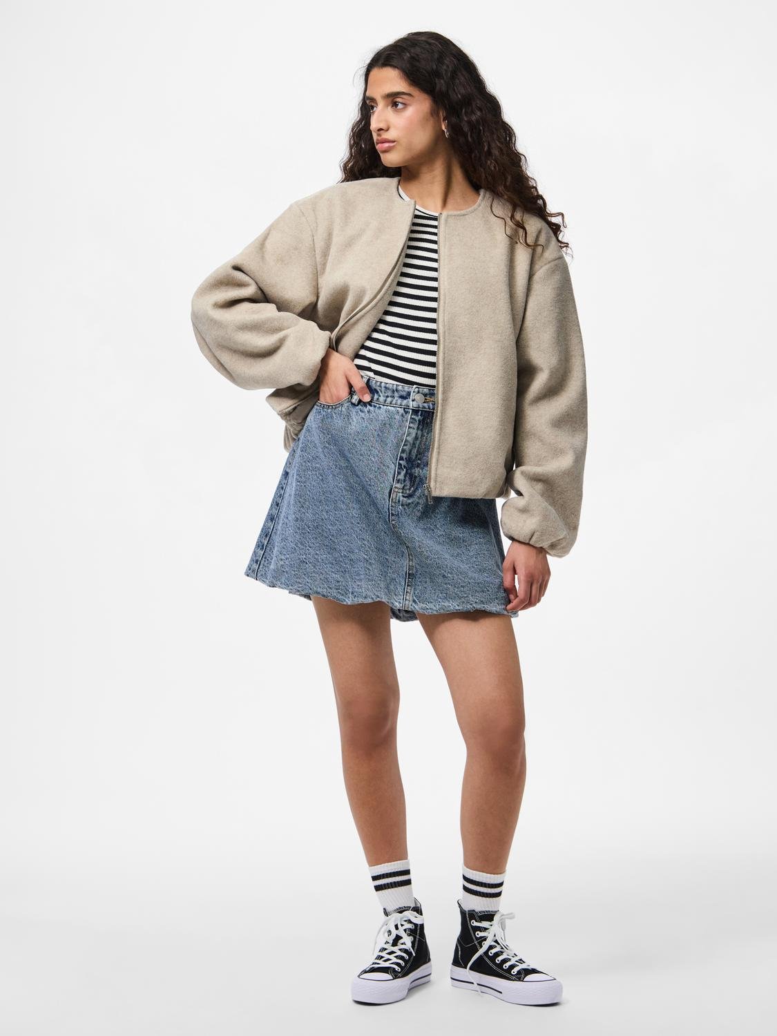 PCANNA Otw Bomber - Beige - VERO MODA & VILA Bergvik